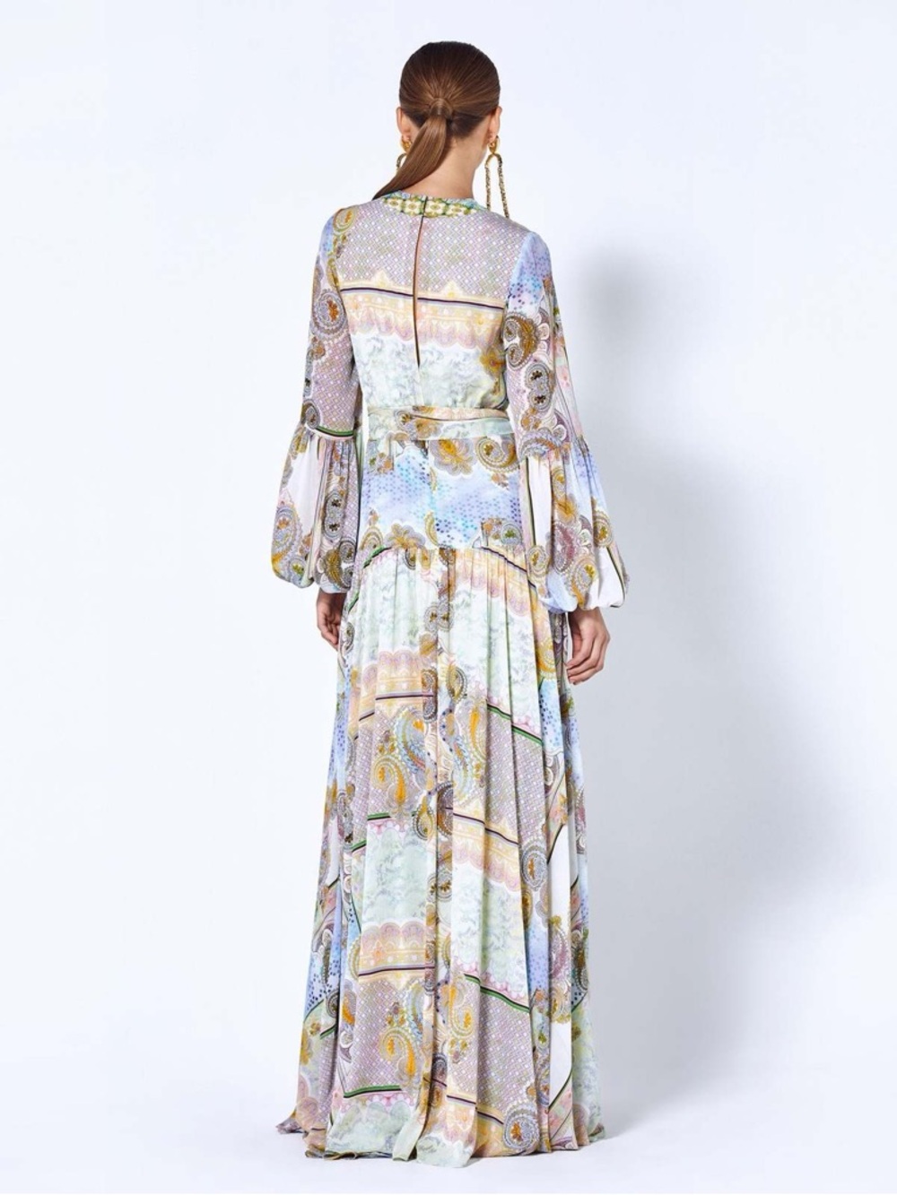 ALEXIS Olessia Gauze Printed Maxi Dress in Rococo Sz L - Picture 5 of 10
